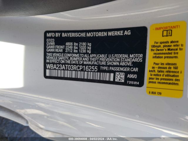 WBA23AT03RCP16255 BMW 4 Series 430i