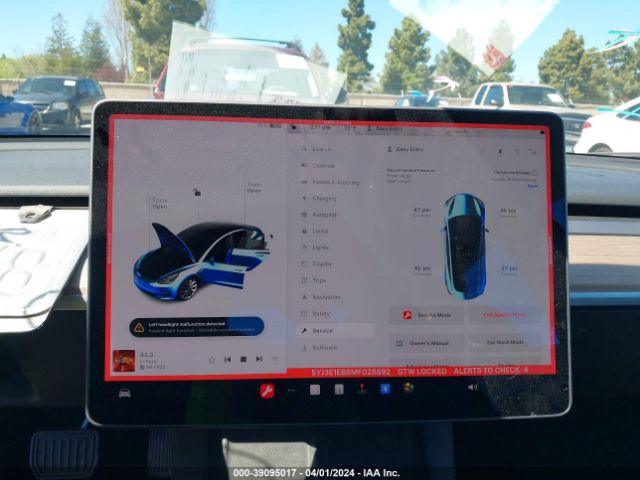 5YJ3E1EB6MF028892 Tesla Model 3 Long Range Dual Motor All-wheel Drive