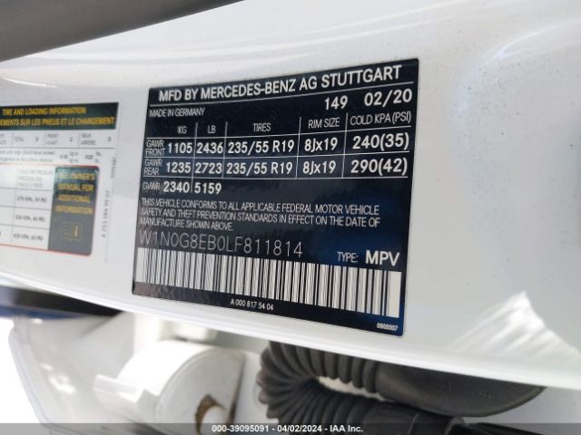 W1N0G8EB0LF811814 Mercedes-Benz Glc 300 4matic