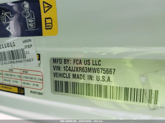 2021 JEEP WRANGLER 4XE 1C4JJXR63MW675667 Photo 8