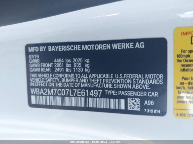 WBA2M7C07L7E61497 BMW 230I