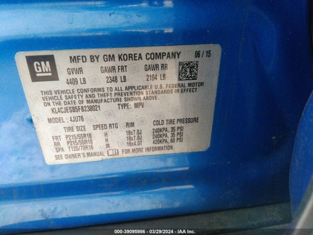 KL4CJESB5FB238021 Buick Encore