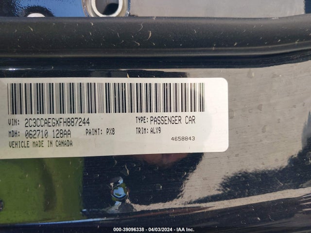 Chrysler 300C 2015 2C3CCAEGXFH887244 Image 9