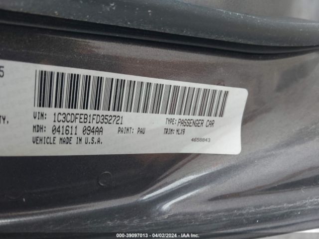 1C3CDFEB1FD352721 Dodge DART GT
