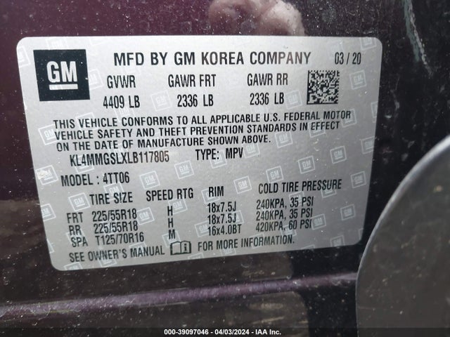 Buick Encore Gx Awd Essence 2020 KL4MMGSLXLB117805 Image 9