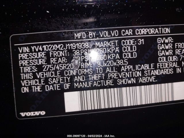 2018 VOLVO XC90 YV4102XM2J1191938 Photo 8