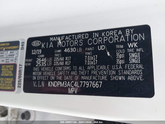 KIA Sportage Lx 2020 KNDPM3AC4L7797667 Image 9
