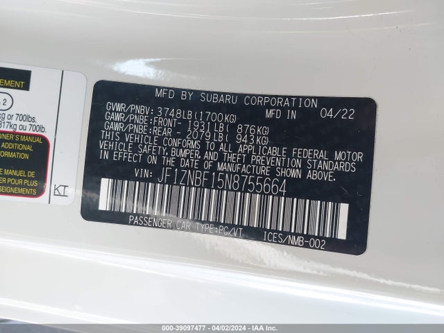 Toyota Gr86 Premium 2022 JF1ZNBF15N8755664 Image 9