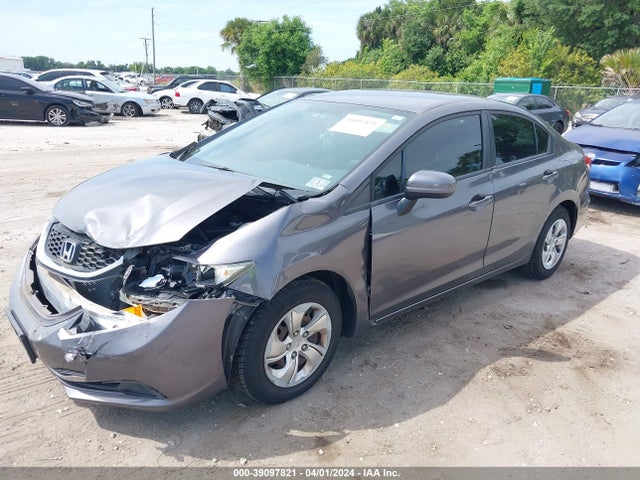 Honda Civic Lx 2014 2HGFB2F59EH512542 Image 2