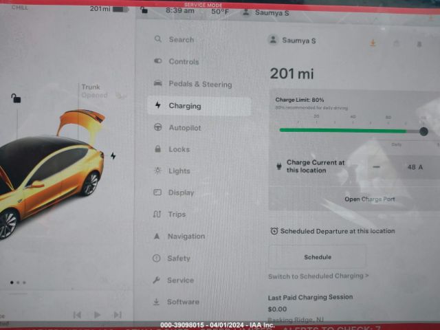 5YJ3E1EBXJF072423 Tesla Model 3 Long Range/performance