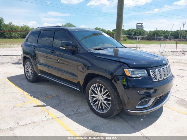 Auction sale of the 2017 Jeep Grand Cherokee Summit 4x4, vin: 1C4RJFJT3HC809390, lot number: 39098252