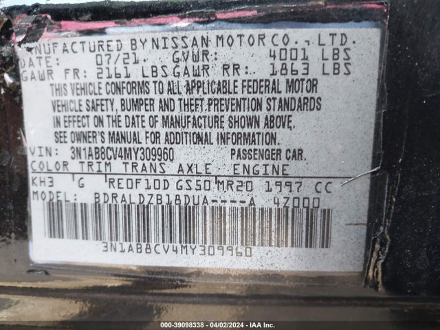 Nissan Sentra Sv Xtronic Cvt 2021 3N1AB8CV4MY309960 Image 9