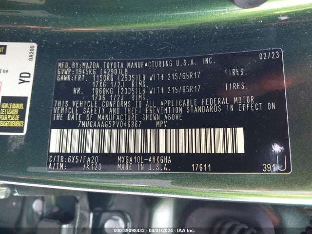 Toyota Corolla Cross Le 2023 7MUCAAAG5PV046867 Image 9