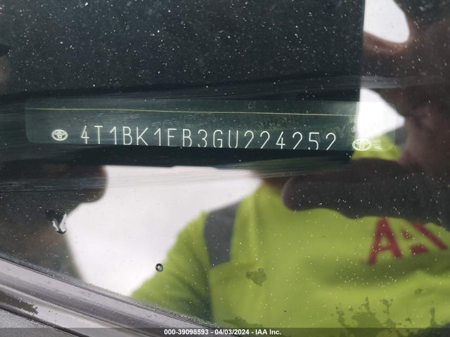 Toyota AVALON XLE 2016 4T1BK1EB3GU224252 Image 9