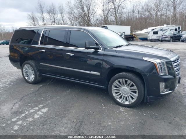 39098877 :رقم المزاد ، 1GYS4KKJ3KR377901 vin ، 2019 Cadillac Escalade Esv Platinum مزاد بيع