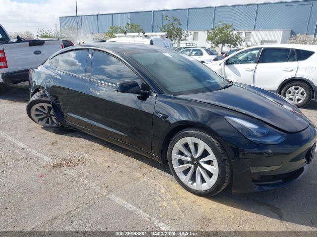 Продаж на аукціоні авто 2022 Tesla Model 3 Rear-wheel Drive, vin: 5YJ3E1EA2NF373863, номер лоту: 39098891