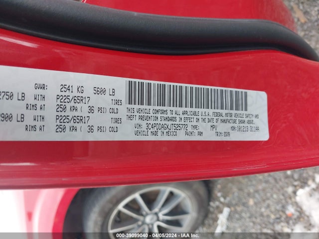 Dodge Journey Se Awd 2018 3C4PDDAGXJT525772 Image 9