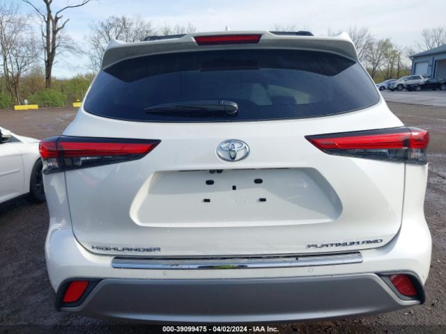 5TDFZRBH8MS130540 Toyota Highlander Platinum