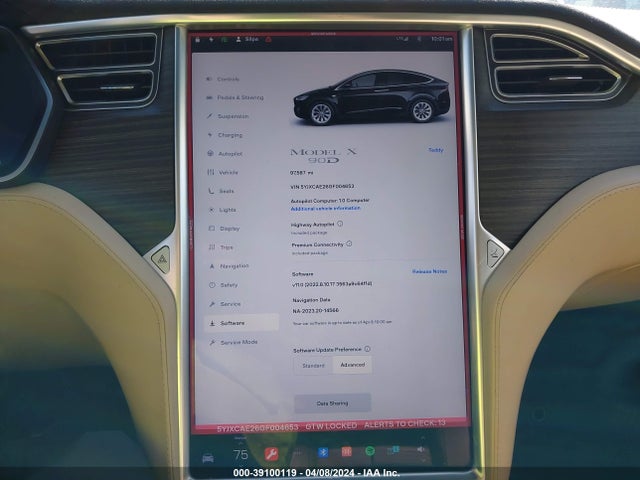 Tesla Model X 60d/70d/75d/90d 2016 5YJXCAE26GF004653 Image 19