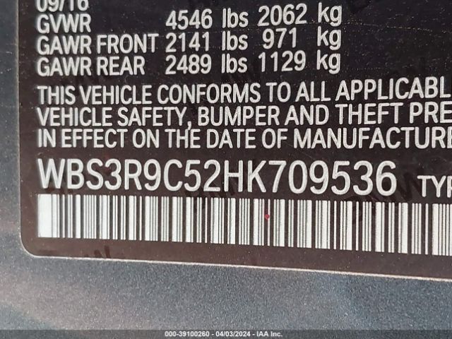 WBS3R9C52HK709536 BMW M4