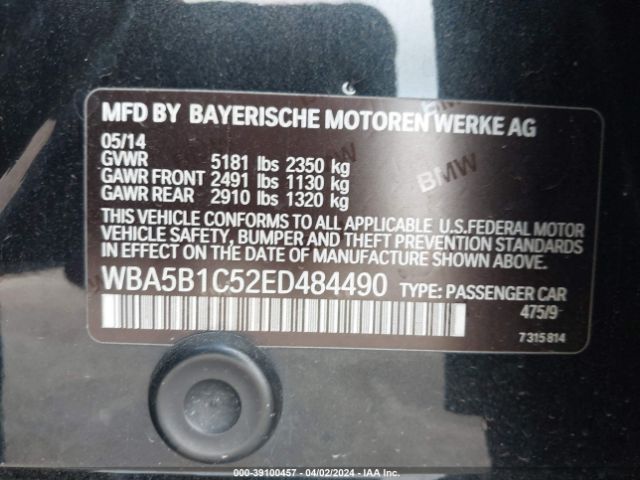 WBA5B1C52ED484490 BMW 535i