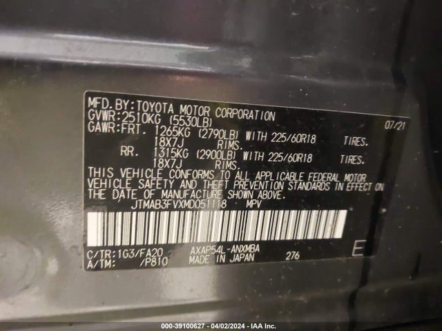 Toyota Rav4 Prime Se 2021 JTMAB3FVXMD051118 Image 9