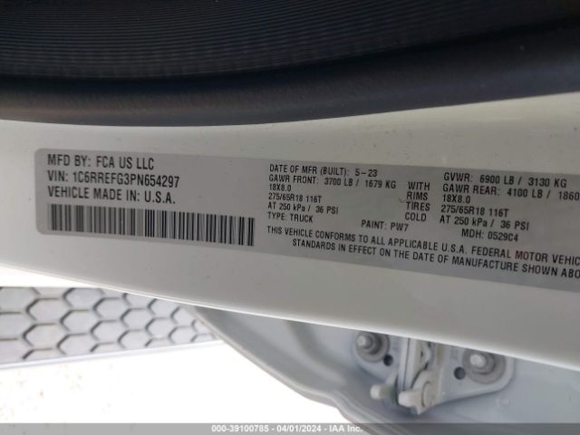 1C6RREFG3PN654297 RAM 1500