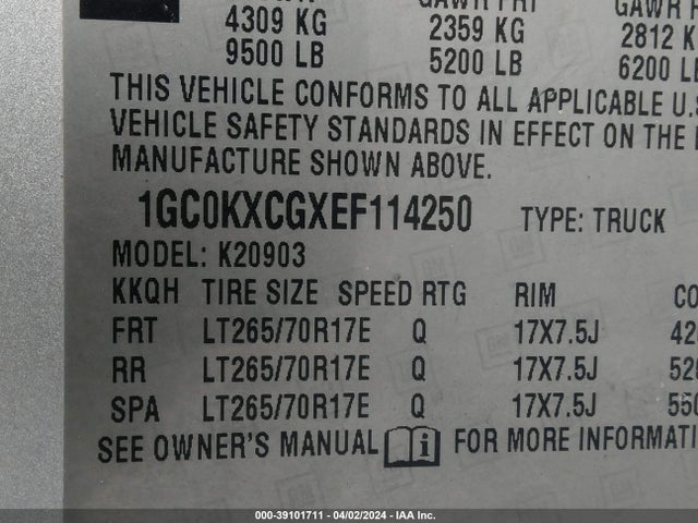 Chevrolet Silverado 2500hd Lt 2014 1GC0KXCGXEF114250 Image 9