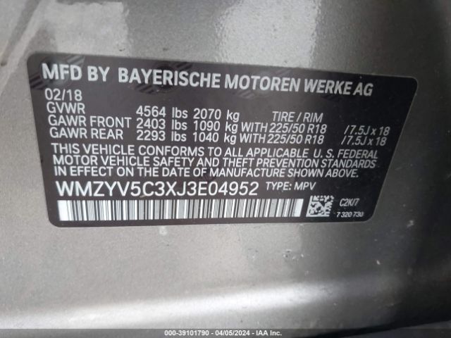 WMZYV5C3XJ3E04952 Mini Countryman Cooper