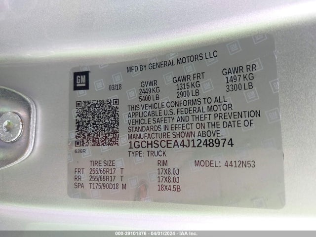 Chevrolet Colorado Lt 2018 1GCHSCEA4J1248974 Image 9