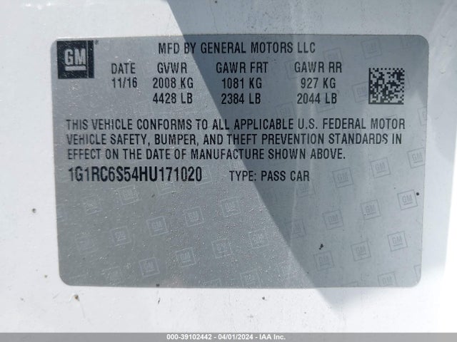Chevrolet VOLT LT 2017 1G1RC6S54HU171020 Image 9