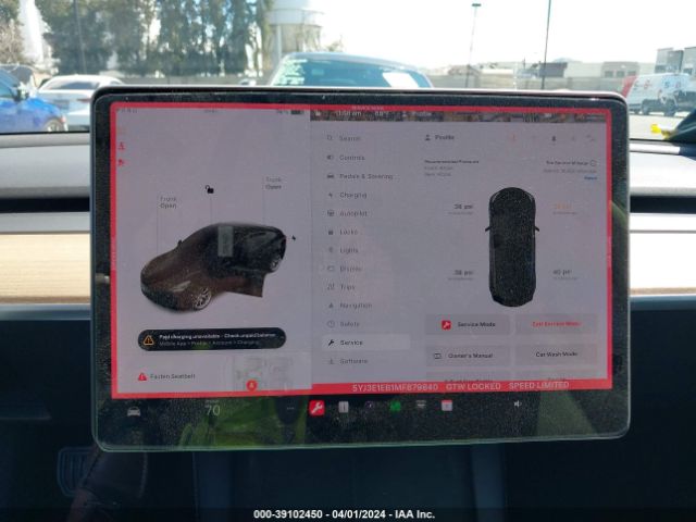 5YJ3E1EB1MF879840 Tesla Model 3 Long Range Dual Motor All-wheel Drive