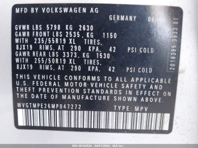 WVGTMPE26MP047272 Volkswagen ID.4 PRO S