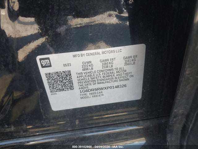 Cadillac Ct5-v V-series 2023 1G6DR5RWXP0148326 Image 9
