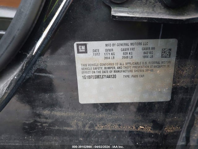 Chevrolet Cruze Premier Auto 2018 1G1BF5SM7J7144120 Image 9