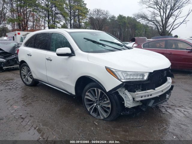 Auction sale of the 2020 Acura Mdx Technology Package, vin: 5J8YD4H59LL053296, lot number: 39103065