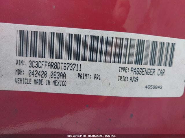 2013 FIAT 500 3C3CFFAR8DT673711 Photo 8