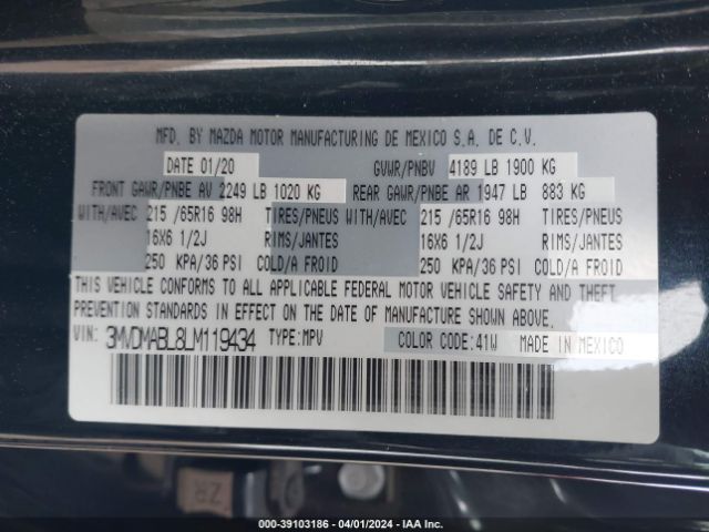 3MVDMABL8LM119434 Mazda CX-30