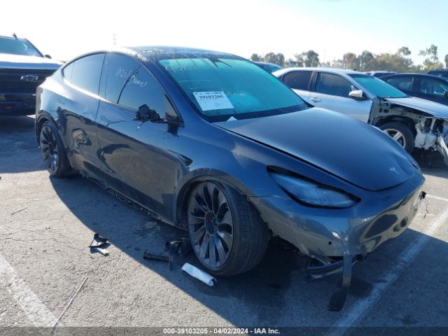 Auction sale of the 2022 Tesla Model Y Performance Dual Motor All-wheel Drive, vin: 7SAYGDEF3NF348289, lot number: 39103205