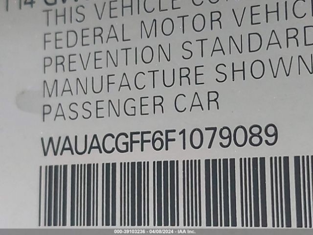 WAUACGFF6F1079089 Audi A3 1.8t Premium