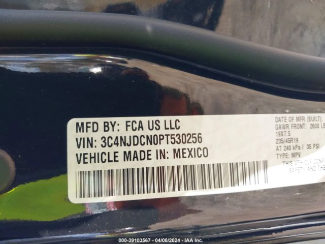 3C4NJDCN0PT530256 Jeep Compass High Altitude 4x4
