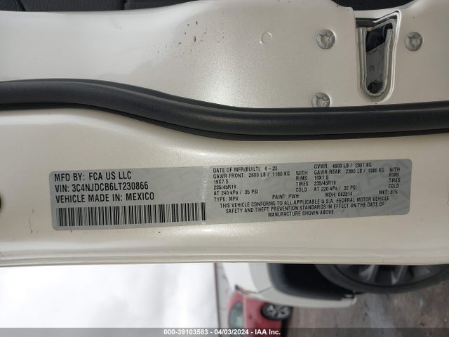Jeep Compass High Altitude 4x4 2020 3C4NJDCB6LT230866 Image 9