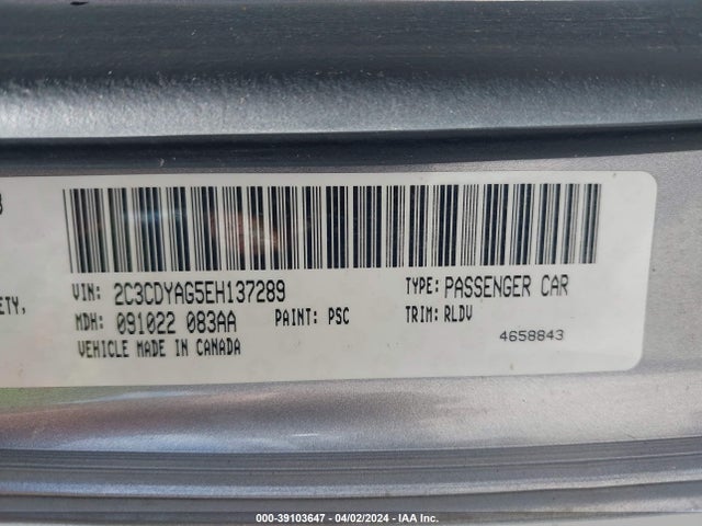 Dodge Challenger Rallye Redline 2014 2C3CDYAG5EH137289 Image 9