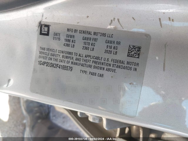 1G4PS5SK2F4165579 Buick Verano Leather Group