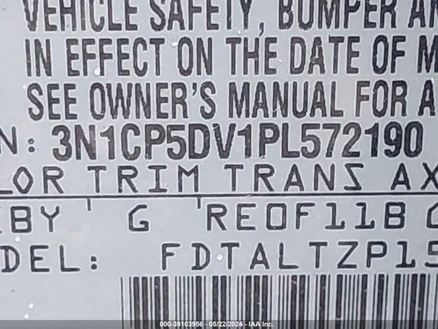 Nissan Kicks Sr Xtronic Cvt 2023 3N1CP5DV1PL572190 Image 9