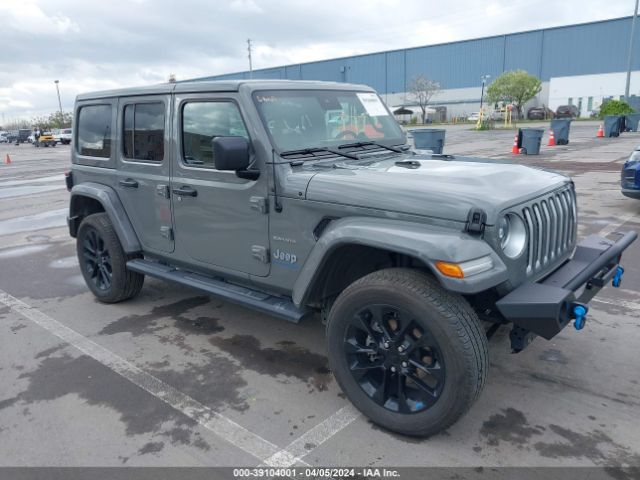 Продажа на аукционе авто 2023 Jeep Wrangler 4xe Sahara 4x4, vin: 1C4JJXP68PW538876, номер лота: 39104001