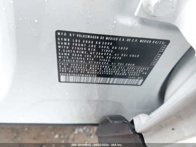 3VVUX7B2XPM369199 Volkswagen Taos 1.5t Se