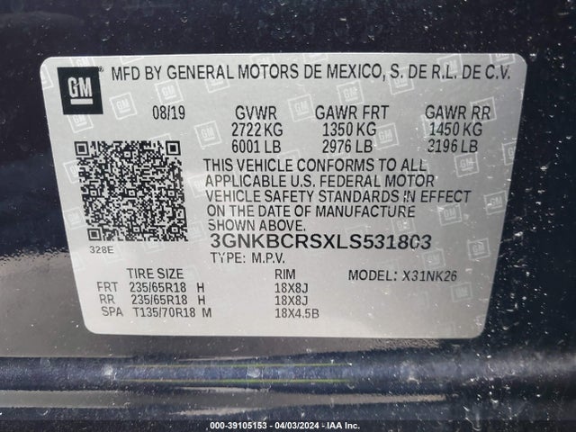 Chevrolet Blazer Fwd 2lt 2020 3GNKBCRSXLS531803 Image 9