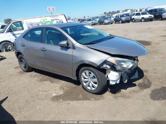 Auction sale of the 2015 Toyota Corolla Le, vin: 5YFBURHEXFP364359, lot number: 39105165
