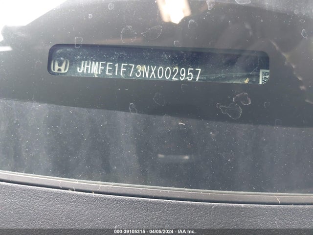 Honda CIVIC EX 2022 JHMFE1F73NX002957 Image 9